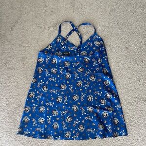 Warner Bros. Blue Sleepwear with Cartoon Print
